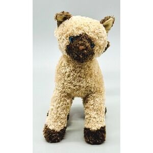 Douglas Floppy Kohair Siamese Cat Betty Tan Brown Blue Eyes Stuffed Animal